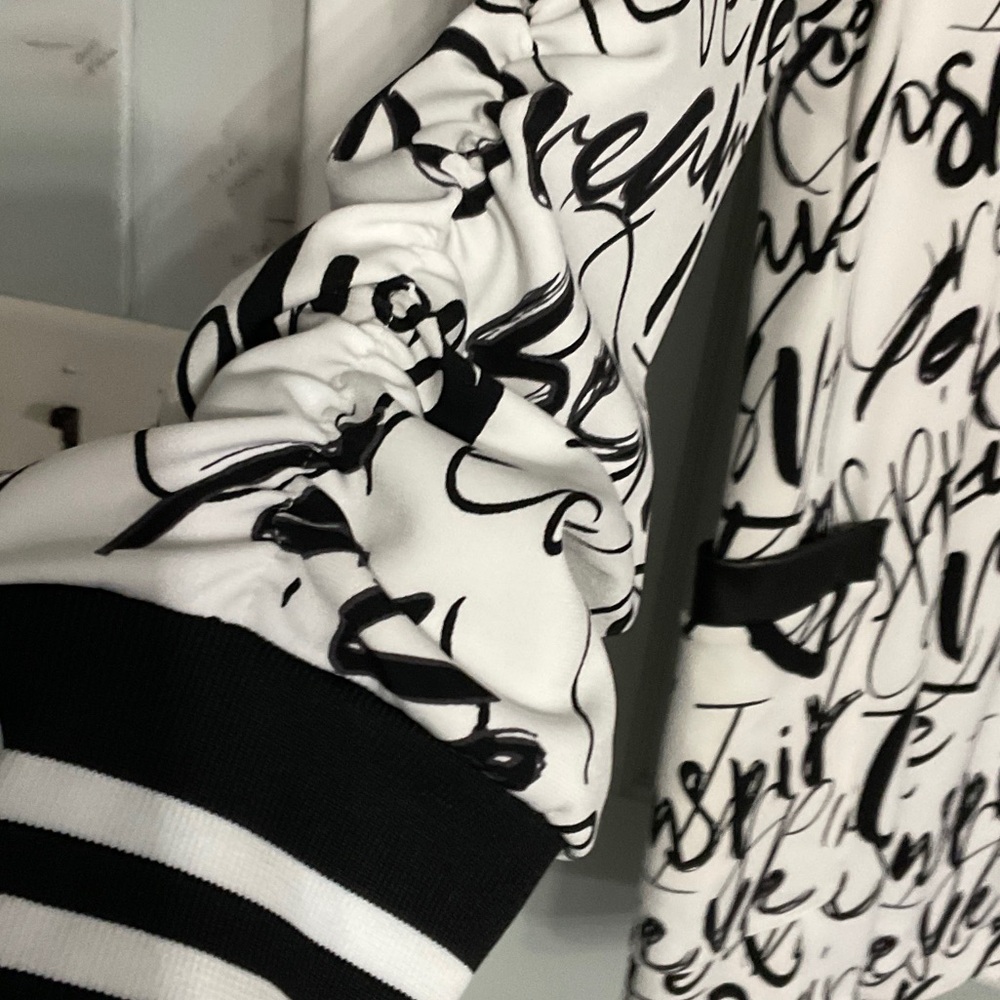 Joseph Ribkoff Monochrome Script Jacket - image 5